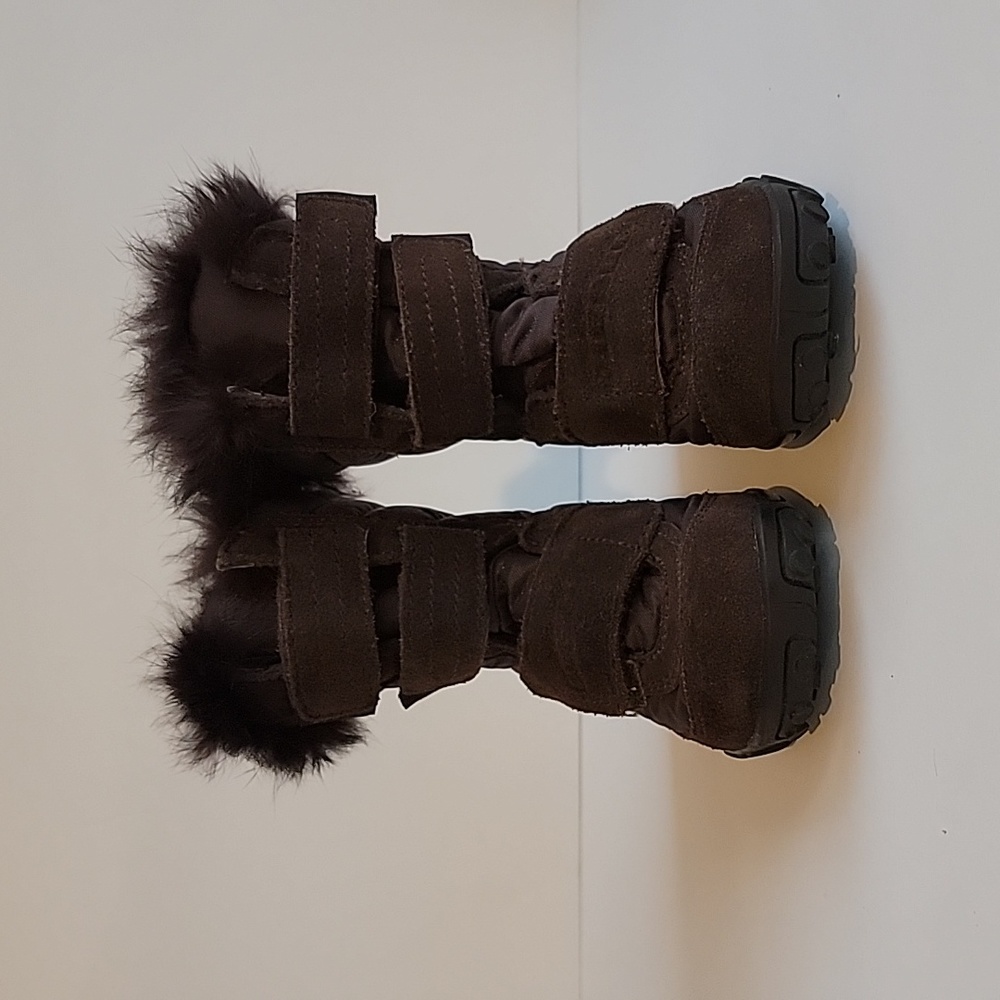 Diesel Kids Chocolate Brown Fur Boots - Picture 5 of 11
